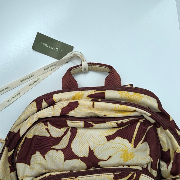 Vera Bradley Bancroft Backpack – Scattered Anemones Pattern (NEW with Tags) - Picture 6 of 11